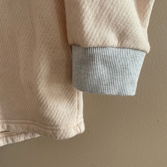 Madewell MWL Airyterry Colorblock Crop Sweatshirt - size Medium - Picture 5 of 7